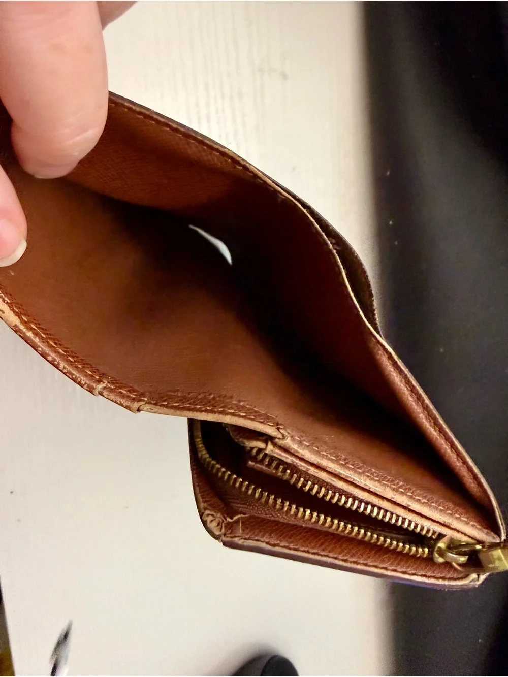 Louis Vuitton Monogram Snap Continental Wallet in Brown and Gold